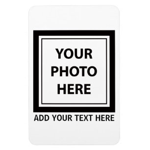 Ímã Carregar Foto de Imagem e Adicionar Texto - Person