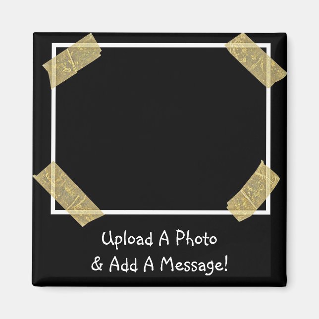 Imã Carregar uma Foto e Adicionar uma Mensagem Pessoal (Frente)