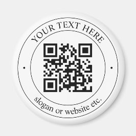 Imã Carregue seu próprio código QR e texto personalizá