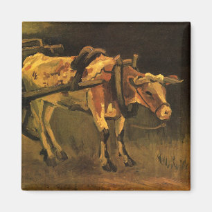Imã Carrinho com Ox Vermelho e Branco (por Vincent van