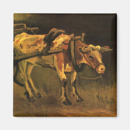 Imã Carrinho com Ox Vermelho e Branco (Vincent van Gog