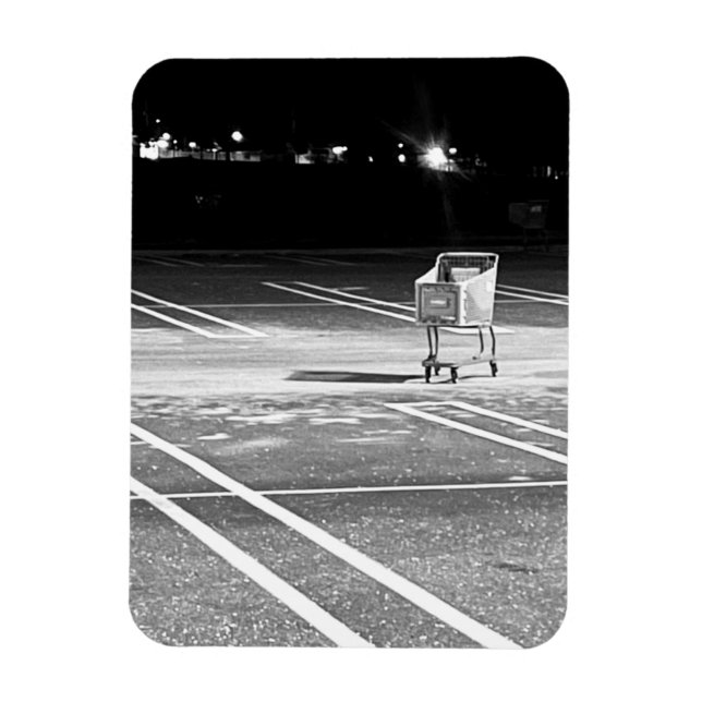 Ímã Carrinho de Compras Abandonado em Lote de Estacion (Vertical)