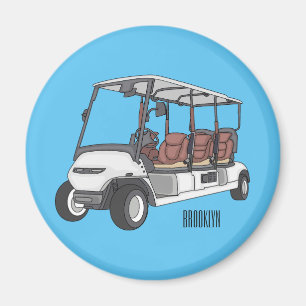 Imã Carrinho de golfe / desenho animado de buggy de go