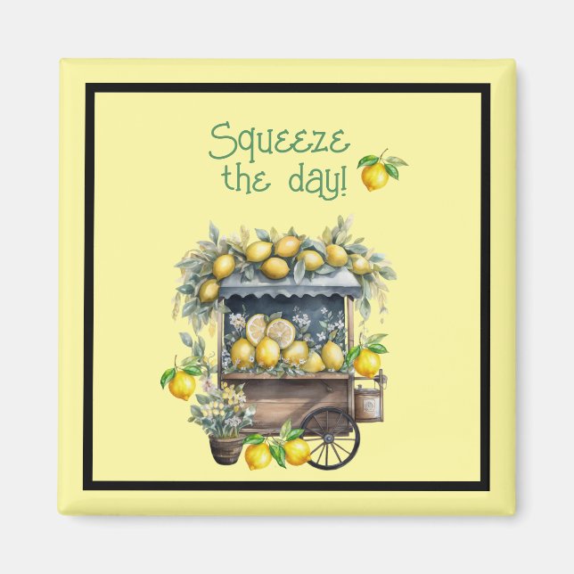 Imã Carrinho de Limão - Squeeze The Day (Frente)