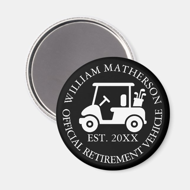 Imã Carrinho de Retiro Engraçado Personalizado Buggy  (Front/Back)