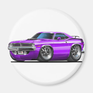 Imã Carro 1970 do roxo de Plymouth Cuda