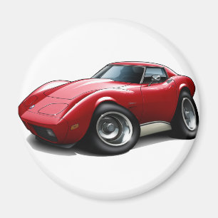 Imã Carro 1973-76 do vermelho de Corveta