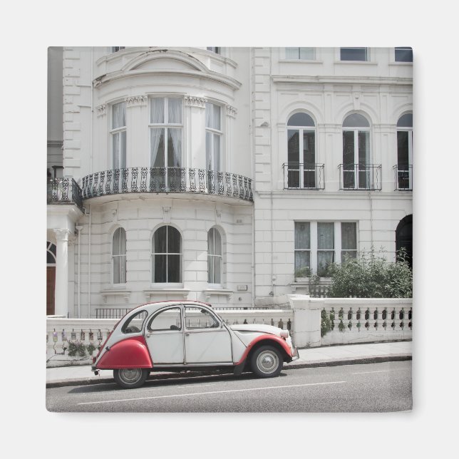 Imã Carro antigo em Notting Hill Magnet: Londres (Frente)