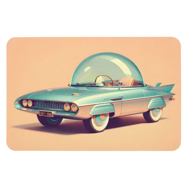 Ímã Carro Blaster de Bolha Futurístico Atômico (Horizontal)