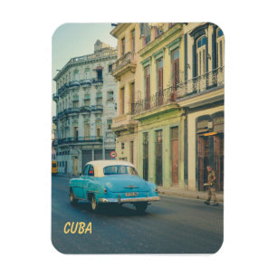 Ímã Carro Clássico Antigo Havana Cuba Fotografia de Ru