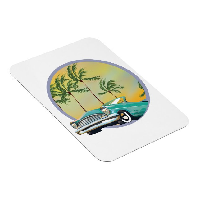 Ímã Carro clássico ao anoitecer (Lado Direito)