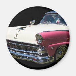 Imã carro clássico com cromo roxo branco-franca