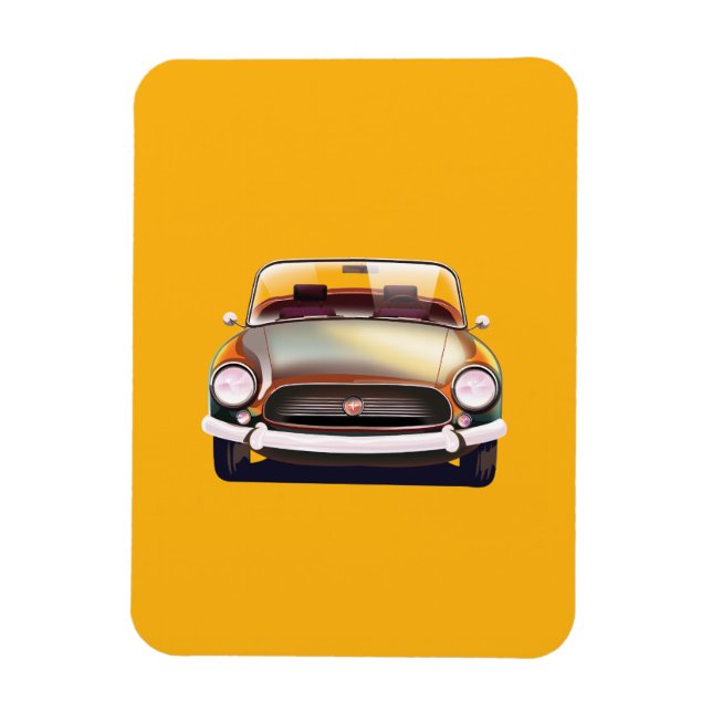 Ímã Carro clássico vintage (Vertical)