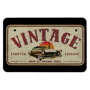 Ímã Carro Clássico Vintage Edição Limitada Peças Origi