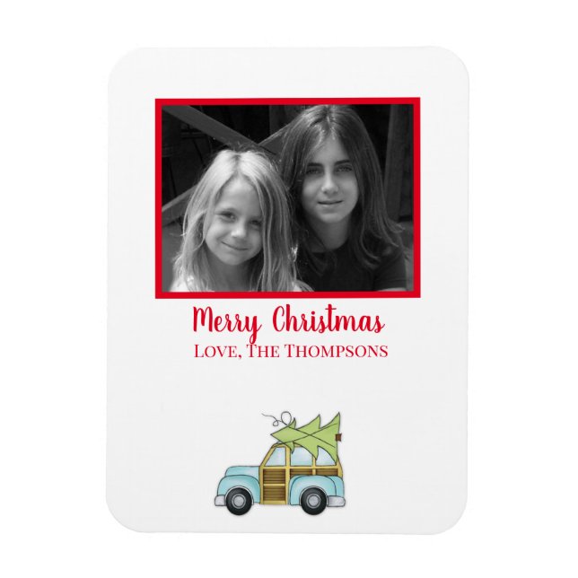 Ímã Carro com árvore de Natal (Vertical)