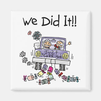 Imã Carro de Casamento de recem casados