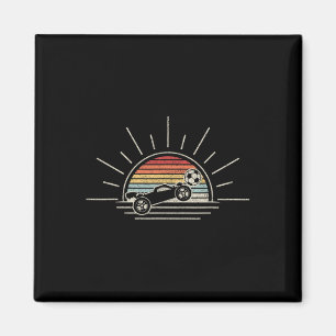 Imã Carro de Futebol de Foguete Retro
