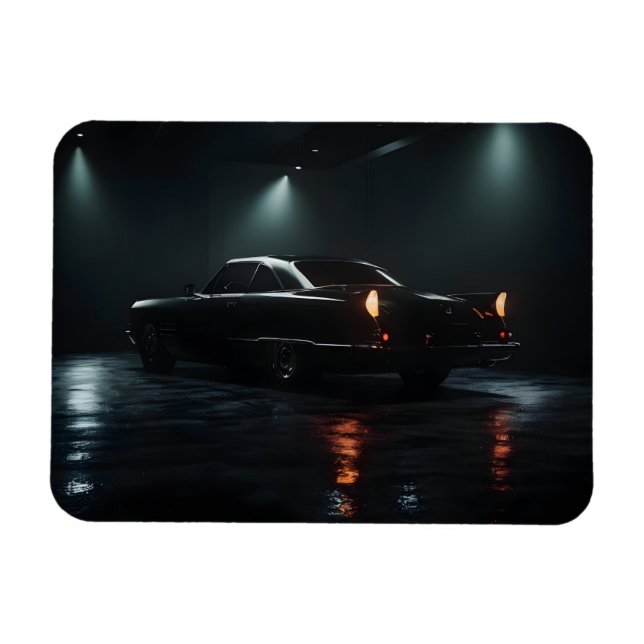 Ímã Carro de luxo preto (Horizontal)