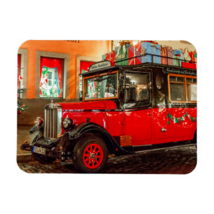 Ímã Carro de Natal com presentes