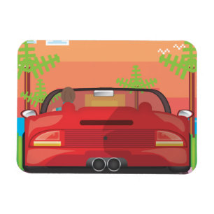Ímã Carro Esportivo Arcade de 80 anos