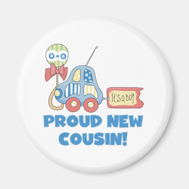 Imã Carro Orgulhoso, primo novo é um menino (Frente)
