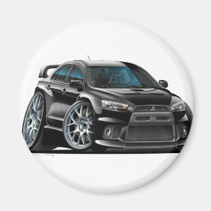 Imã Carro preto de Mitsubishi Evo