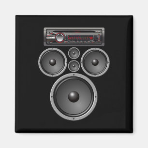 IMÃ CARRO STEREO AUTO-FALANTES SISTEMA AUDIO HALLOWEUS