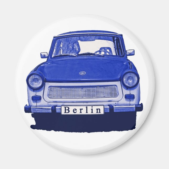 Imã Carro Trabant em Azul, Berlim (Frente)