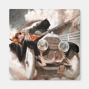 Imã Carro vs Comboio por William Harnden Foster