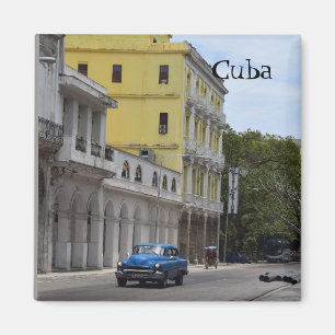 Imã Carros velhos do viagem de Cuba