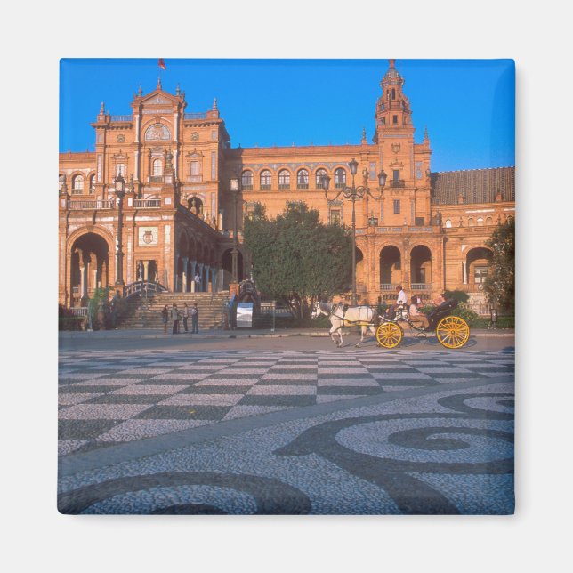 Imã Carruagem desenhada na Plaza de Espana em (Frente)