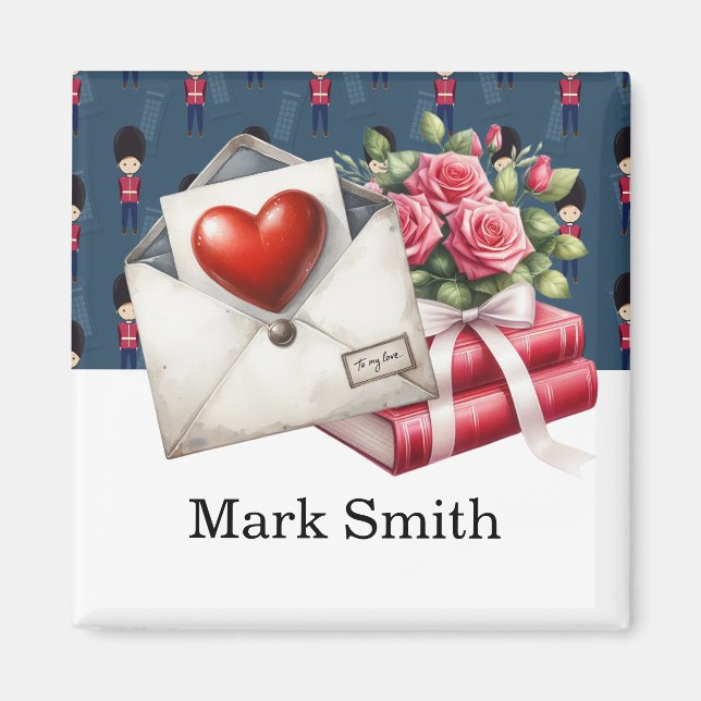 Imã Carta de Amor sobre Londres (Frente)