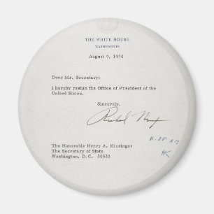 Imã Carta de demissão do presidente Richard M. Nixon