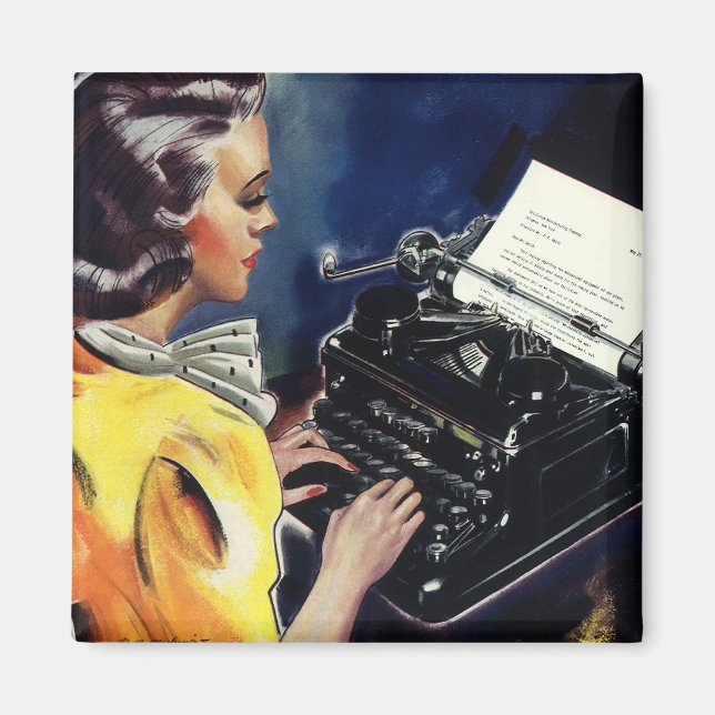 Imã Carta de Digitação do Secretário Executivo da Vint (Frente)