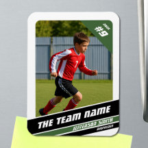 Carta de Troca de Jogador de Futebol em Verde Bran