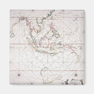 Imã Carta do mar ao leste de India Indonésia