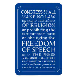 Ímã Carta dos Direitos da Liberdade de Expressão