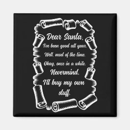 Imã Carta Engraçada aos Papais noeis presentes de Nata