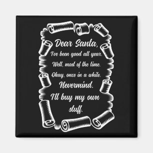 Imã Carta Engraçada aos Papais noeis presentes de Nata