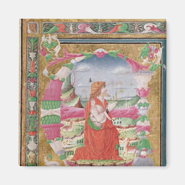 Imã Carta histórica "E" com figura do Rei (Frente)