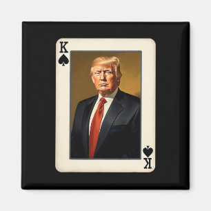 Imã Carta Rei Trump - Presidencial Donald Trump Único