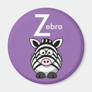 Imã "Carta Z" é para o ímã alfabético infantil Zebra