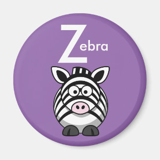 Imã "Carta Z" é para o ímã alfabético infantil Zebra