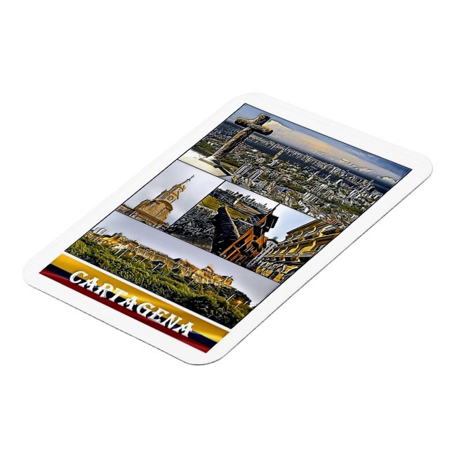 Ímã Cartagena - Mosaico - Colômbia (Left Side)