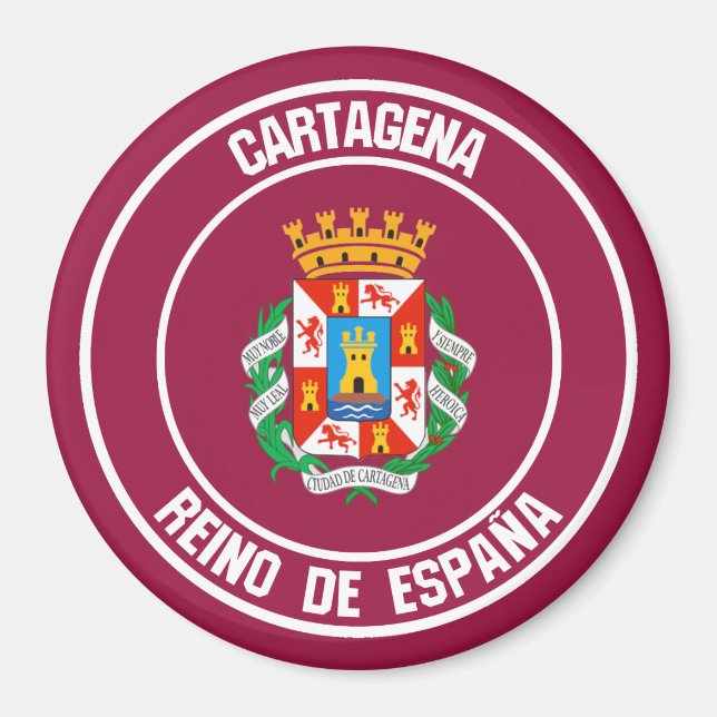 Imã Cartagena Round Emblem (Frente)