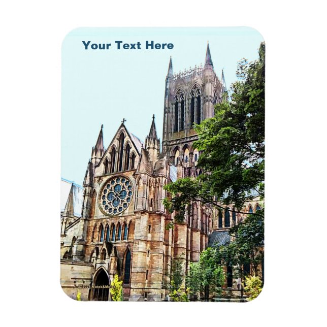 Ímã Cartão Catedral de Lincoln (Vertical)