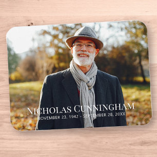 Ímã Cartão com fotos Personalizado do Memorial Funera