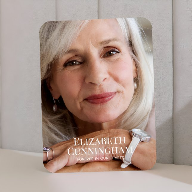 Ímã Cartão com fotos Simples do Memorial Funeral (Criador carregado)