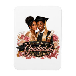 Ímã Cartão de Agradecimento Dobrável Graduado Com Graç