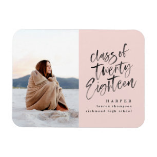 Ímã Cartão de anúncio do formando fotográfico classe d